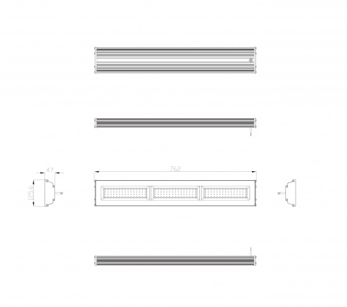 Cветильник ЭРА подвесной IP65 150Вт 15750Лм 5000К Кп<5% КСС Д IC (6/1 SPP-403-0-50K-150 фото 7