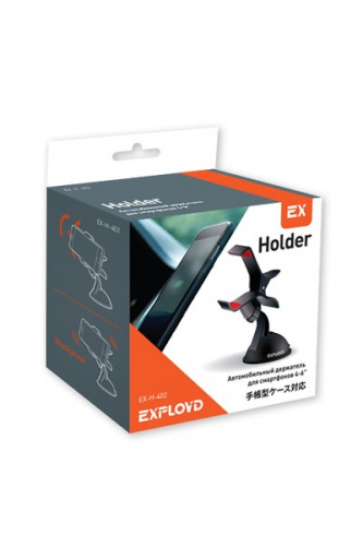 Держатель автомобильный/Exployd/4" - 6"/чёрный/EX-H-402 фото 2