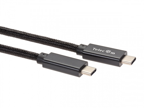 Кабель USB 3.1 Type Cm -- Cm IC 5А 20Gbs длина 2M, Telecom <TC420B-2M> черный (1/125) фото 3 Кабель USB 3.1 Type Cm -- Cm IC 5А 20Gbs длина 2M, Telecom <TC420B-2M> черный (1/125) фото 3