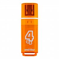 Флеш-накопитель USB  4GB  Smart Buy  Glossy  оранжевый (SB4GBGS-Or)