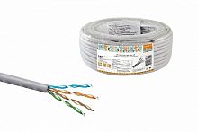 Кабель витая пара народный U/UTP Cat 5e 4х2х24AWG CCA (25м) PVC, серый (SQ0107-0113)