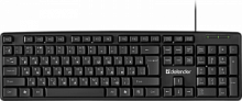 Клавиатура проводная DEFENDER Element HB-520, USB, RU/KZ, черный, полноразмерная (1/20) (45527)