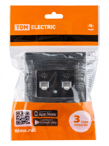 Розетка двойная телефонная RJ11 старинное серебро с/у, "Лама" (1/10) TDM (SQ1815-0659) фото 2 Розетка двойная телефонная RJ11 старинное серебро с/у, "Лама" (1/10) TDM (SQ1815-0659) фото 2