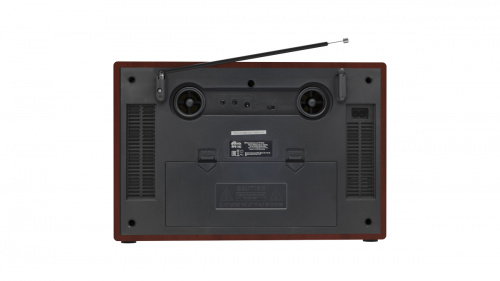 Радиоприёмник RITMIX RPR-102 WOOD, ФМ/КВ1/КВ2/СВ.раз науш.AUX вх,разUSB/microCD,дис.упр,2 динам,MP3,(1/6) (15119881) фото 4