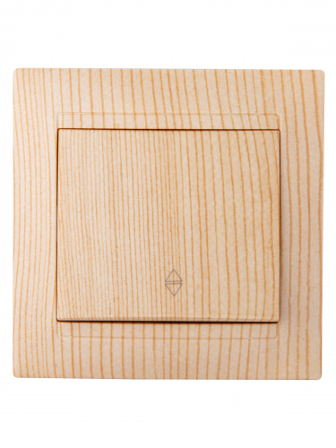 Выключатель на 2 направления 1 клавишный 10А сосна, с/у "Лама" TDM (1/10/120) (SQ1815-0306) фото 4 Выключатель на 2 направления 1 клавишный 10А сосна, с/у "Лама" TDM (1/10/120) (SQ1815-0306) фото 4