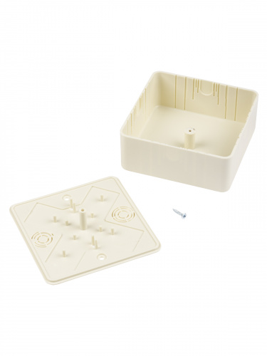 Коробка распаячная КР 100х100х44 ОП, сл. кость, IP40, инд. штрихкод TDM (25/25) (SQ1401-1809) фото 4 Коробка распаячная КР 100х100х44 ОП, сл. кость, IP40, инд. штрихкод TDM (25/25) (SQ1401-1809) фото 4