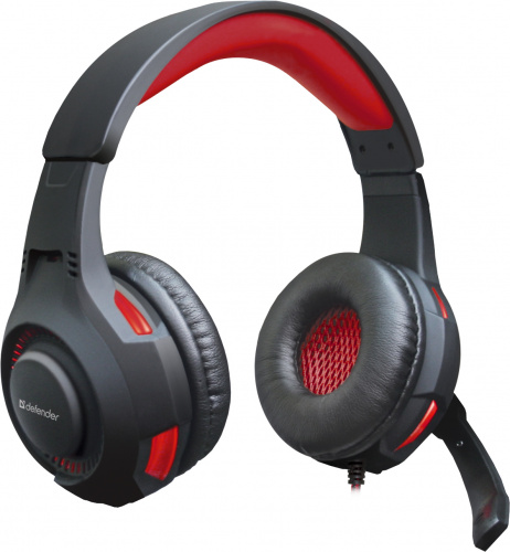 Гарнитура DEFENDER Warhead G-450, USB, полноразмерная, игровая, шнур 2.3 м., подсветка (1/20) (64146) фото 5