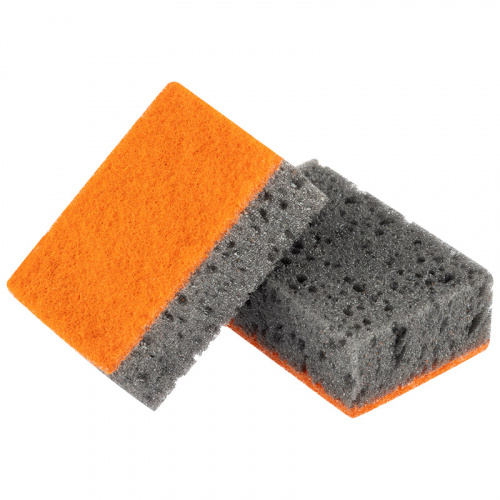 Губка д/посуды "Orange Stripe" (5шт) (98*67*35мм) (1/40) (310579)