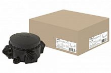 Коробка электромонтажная КЭМ 1-10-3Б ОП D78 мм IP44, 3-х рожк. (карболит) TDM (SQ1401-1002)