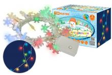 Гирлянда светодиодная "Снежинки" 50LED, 5м, 8 режимов, многоцвет., прозр. шнур, 250 В, TDM (1/1/36) (SQ0361-0047)