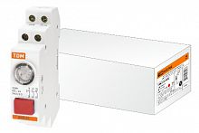 Выключатель кнопочный с индикацией ВКИ-47 красный (LED) 2НО;1НЗ AC/DC TDM (SQ0214-0002)