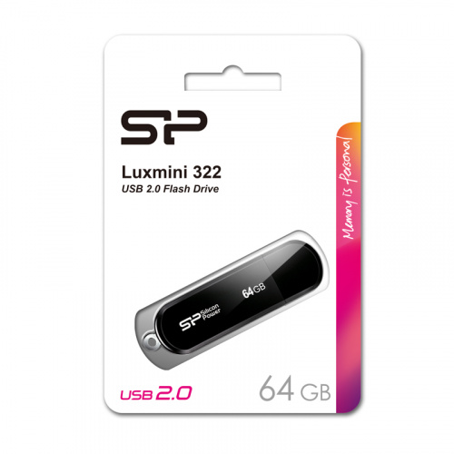 Флеш-накопитель USB 64GB Silicon Power LuxMini 322 черный (SP064GBUF2322V1K) фото 6 Флеш-накопитель USB 64GB Silicon Power LuxMini 322 черный (SP064GBUF2322V1K) фото 6