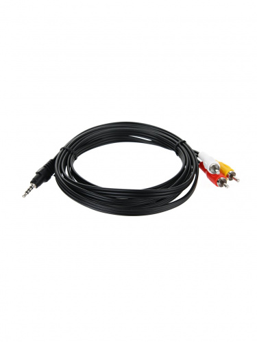 Кабель соединительный TELECOM 3.5 Jack (M) / 3 RCA (M), 2 м. (1/250) (TAV4545-2M) фото 2