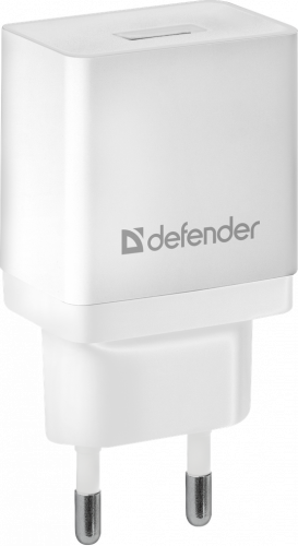 Блок питания сетевой 1 USB DEFENDER EPA-10, белый, 5V/2.1А, пакет (1/50) (83549) фото 3