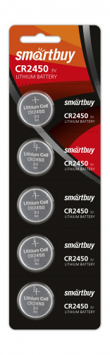 Элемент питания SMARTBUY CR 2450 BL5 (5/100) (SBBL-2450-5B)