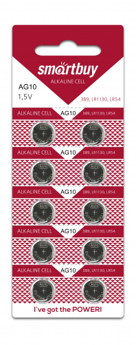Элемент питания SMARTBUY AG10 BL10 (10/2000) (SBBB-AG10-10B)