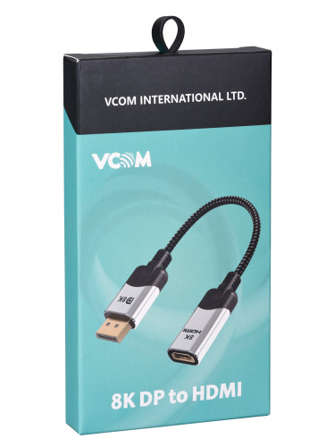 Адаптер DisplayPort(M) ---> HDMI(F) 0.15m 8K@60Hz VCOM <CG6218M-0.15> (1/150) фото 2