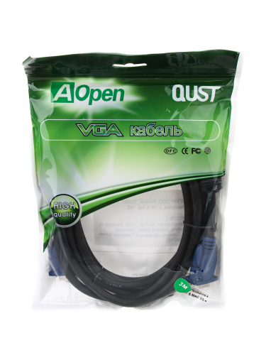 Кабель монитор-SVGA card (15M-15M) 3м 2 фильтра iOpen <ACG341AD-3M> (1/30) фото 3