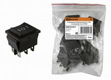 Клавишный переключатель YL-206 черный 3 положения 2з+2з TDM (1/1000) (SQ0703-0017)