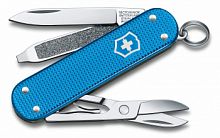 Нож перочинный Victorinox Alox Classic, 58 мм.. 5 функций, голубой (подар. коробка) (0.6221.L20)