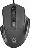 Мышь проводная DEFENDER Datum MB-347, USB, 4 кнопки, 800-1600 dpi, черный (1/40) (52347)