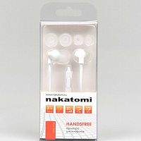 я  | Гарнитура NAKATOMI ES-B21, белый, с кнопкой ответа (1/100) (ES-B21 white)