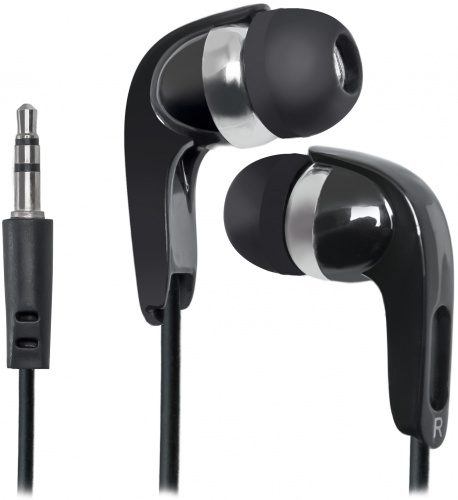 Наушники внутриканальные DEFENDER Basic 610 вакуумные, шнур 1.1 м, черные (1/50) (63610) фото 3