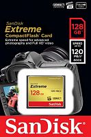 Карта памяти CF  SanDisk  Extreme 128GB  (120/85 MB/s) (SDCFXSB-128G-G46)