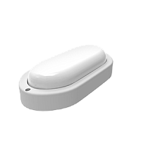 Светильник светодиодный GAUSS LITE овал 15W 1100lm 4000K 200-240V IP65 200*98*46мм белый ЖКХ 1/40 (161418215)