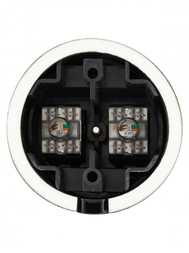 Розетка TDM двойная компьютерная RJ45 черная «Болонь» (1/72) (SQ1820-0251) фото 3