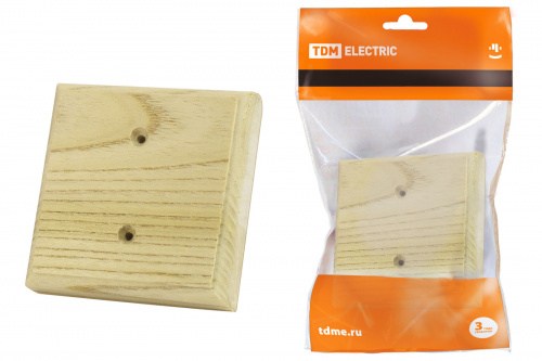 Накладка на бревно деревянная универсальная НБУ 1П 95х95 мм, сосна TDM (1/6/48) (SQ1821-0257)