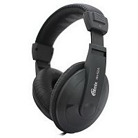 Проводные накладные наушники RITMIX RH-524, полноразмерные, шнур 2 м, черные (1/30) (15115868)