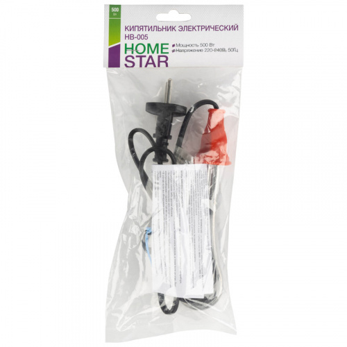Кипятильник электрический HomeStar HB-005 (0,5 кВт) (1/50) (005689) фото 2
