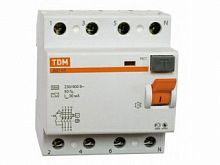 УЗО ВД1-63 4Р 63А 100мА тип А TDM (SQ0203-0091)