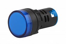 Лампа ЭРА AD22DS(LED)матрица d22мм синий 24В AC/DC (10/1000/ 12 000)