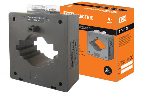 Трансформатор тока ТТН 100/1200/5-15VA/0,5-Р TDM (1/16) (SQ1101-1138) Трансформатор тока ТТН 100/1200/5-15VA/0,5-Р TDM (1/16) (SQ1101-1138)