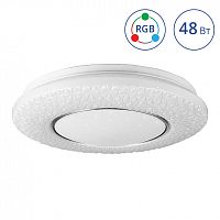 яСветильник светодиодный LUMIN'ARTE VEGA 48W RGB димм. 3000-6000K max 4000LM пульт ДУ эффект "звездного неба" 60x380MM IP20 (CLL2748WRGB-VEGA)