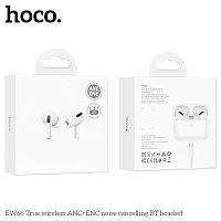 Наушники внутриканальные HOCO EW68, пластик, bluetooth 5.4, микрофон, цвет: белый (1/14/140) (6942007635554)