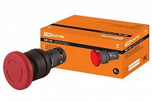 Кнопка грибовидная, возврат поворотом SB7-CCS545 d35мм 1з+1р красная TDM (SQ0746-0048)