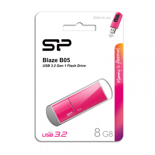 Флеш-накопитель USB 3.0 8GB Silicon Power Blaze B05 розовый (SP008GBUF3B05V1H) фото 11 Флеш-накопитель USB 3.0 8GB Silicon Power Blaze B05 розовый (SP008GBUF3B05V1H) фото 11