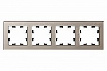 Рамка 4-м ATLASDESIGN Nature стекло шампань Systeme Electric ATN320504 (1)
