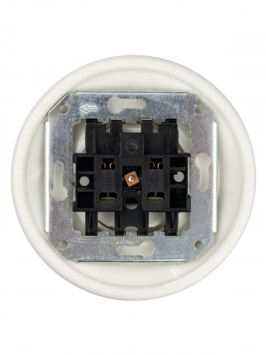 Розетка скрытой установки фарфоровая 2П 10А 250В белая «Болонь» TDM (1/36) (SQ1820-0021) фото 3 Розетка скрытой установки фарфоровая 2П 10А 250В белая «Болонь» TDM (1/36) (SQ1820-0021) фото 3