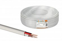 Кабель TDM для видеонаблюдения КВК-В-2 2х0,5 мм (200м), для внутренней прокладки, белый народный (1/1) (SQ0123-0101)