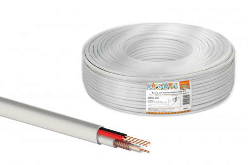 Кабель TDM для видеонаблюдения КВК-В-2 2х0,5 мм (200м), для внутренней прокладки, белый народный (1/1) (SQ0123-0101) Кабель TDM для видеонаблюдения КВК-В-2 2х0,5 мм (200м), для внутренней прокладки, белый народный (1/1) (SQ0123-0101)