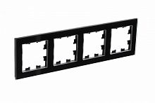 Рамка 4-м ATLASDESIGN Nature стекло черн. Systeme Electric ATN321004 (1)