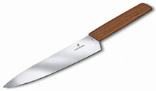 Кухонный нож Victorinox Swiss Modern, сталь, лезвие 220 мм., дерево (блистер) (6.9010.22G)