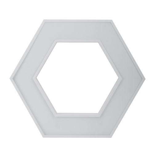 Светильник светодиодный Geometria ЭРА Hexagon SPO-123-W-40K-045 45Вт 4000К 2500Лм IP40 600*600*80 белый подвесной (1/5) (Б0050554) фото 2