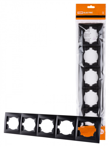 Рамка 5-ти постовая горизонтальная графит , с/у, "Лама" (10/120) TDM (SQ1815-0637) Рамка 5-ти постовая горизонтальная графит , с/у, "Лама" (10/120) TDM (SQ1815-0637)