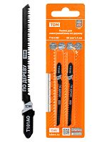 Пилки для электролобзика по дереву, HCS, 50х1,4 мм, фигурный рез, T101AO, 2 шт, "Рубин", TDM (1/500) (SQ1089-0201)