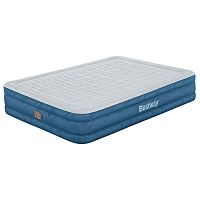 Матрас надувной Fortech Queen Snugable Top со встроенным электронасосом 203x152x36 см Bestway 69135 (1//1) (130457)